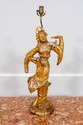F69864: Pair ARDALT Chinese Figural Gold Finish La