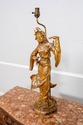 F69864: Pair ARDALT Chinese Figural Gold Finish La