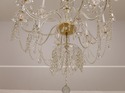 F61110EC: Large Palatial 12 Arm Crystal Chandelier