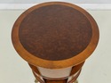 L61192EC: DREXEL Round Walnut Bookshelf Occasional