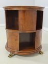 L61192EC: DREXEL Round Walnut Bookshelf Occasional