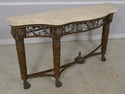 65206EC: MAITLAND SMITH Iron Base Console Table w.