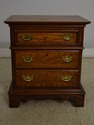 65306EC: Pair LEXINGTON 3 Drawer Chippendale Oak N