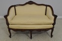 F65348EC: Vintage French Louis XV Walnut Settee Lo