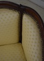 F65348EC: Vintage French Louis XV Walnut Settee Lo