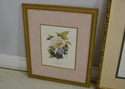 F65151EC: Lot of 3 Framed & Matted Floral Prints	