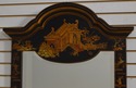 65161EC: LINEAGE Chinoiserie Decorated Beveled Gla