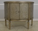 65203EC: French Louis XVI DREXEL Silverleaf 2 Door