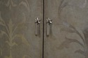 65203EC: French Louis XVI DREXEL Silverleaf 2 Door