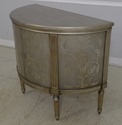 65203EC: French Louis XVI DREXEL Silverleaf 2 Door
