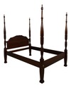 65169EC: LEXINGTON Mahogany Queen Size Rice Carved