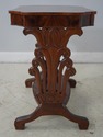 F61440EC: Italian 1 Drawer Carved Figural Mahogany