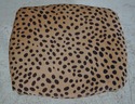 61417EC: French Gold Finish Leopard Print Upholste