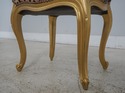 61417EC: French Gold Finish Leopard Print Upholste