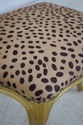 61417EC: French Gold Finish Leopard Print Upholste