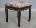 F61418EC: Chinoiserie Decorator Ottoman w. Brand N