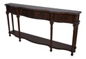 65394EC: HOOKER 4 Drawer Continental Console Table