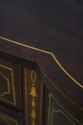 L65473EC: STICKLEY Inlaid Mahogany Brass Gallery S