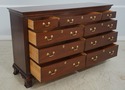 65490EC: Chippendale 10 Drawer Mahogany Gentleman'