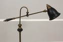 LF57012EC: Brass Adjustable Arm Lamp w. Toleware S
