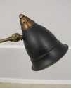 LF57012EC: Brass Adjustable Arm Lamp w. Toleware S