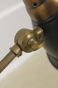 LF57012EC: Brass Adjustable Arm Lamp w. Toleware S