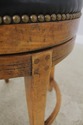 L57010EC: Pair GUY CHADDOCK Round Rustic Stools