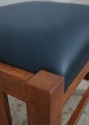 74673: STICKLEY Mission Oak Leather Chair & Ottoma