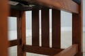 74673: STICKLEY Mission Oak Leather Chair & Ottoma