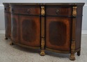 74457: EJ VICTOR Regency Mahogany Gilded Sideboard