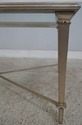 74731: Modern Hollywood Regency Square Silver Leaf