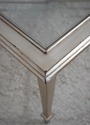74731: Modern Hollywood Regency Square Silver Leaf