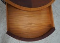 74701: HICKORY CHAIR Mahogany Inlaid Drum Table