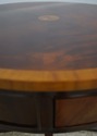 74701: HICKORY CHAIR Mahogany Inlaid Drum Table