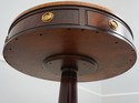 74701: HICKORY CHAIR Mahogany Inlaid Drum Table