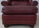 F74644: HANCOCK & MOORE Leather Chair & Ottoman