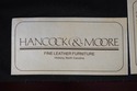 F74644: HANCOCK & MOORE Leather Chair & Ottoman
