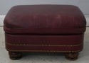 F74644: HANCOCK & MOORE Leather Chair & Ottoman