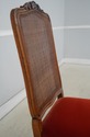 74825: Set Of 6 French Louis XV Walnut Cane Back D