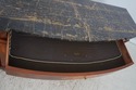 L74828: HENREDON Inlaid Mahogany Marble Top Consol
