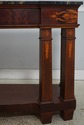 L74828: HENREDON Inlaid Mahogany Marble Top Consol