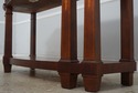 L74828: HENREDON Inlaid Mahogany Marble Top Consol