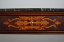 L74828: HENREDON Inlaid Mahogany Marble Top Consol