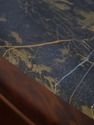 L74828: HENREDON Inlaid Mahogany Marble Top Consol