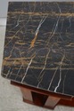 L74828: HENREDON Inlaid Mahogany Marble Top Consol
