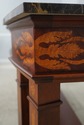 L74828: HENREDON Inlaid Mahogany Marble Top Consol