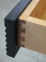 74789: Large Tiger Maple Country Style 1 Drawer De