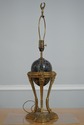 F74763: Pair Of Vintage Regency Bronze & Marble Ta