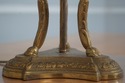 F74763: Pair Of Vintage Regency Bronze & Marble Ta