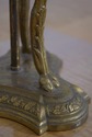 F74763: Pair Of Vintage Regency Bronze & Marble Ta